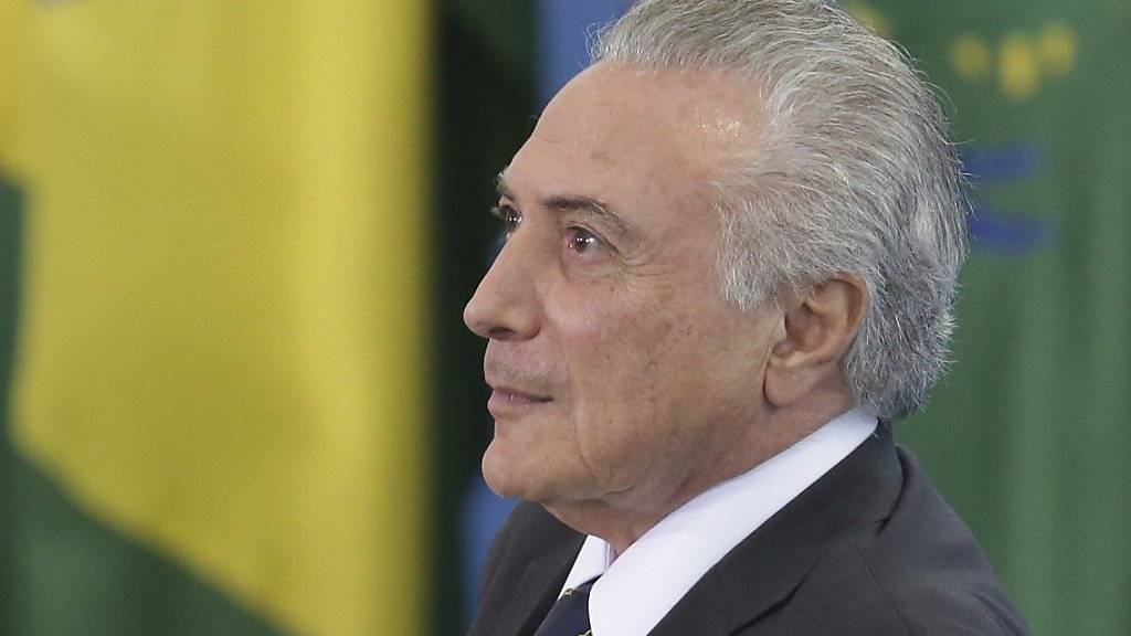 Nicht nur eine hinkende irtschaft und Korruptionsskandale, sondern auch Gespenster rauben dem brasilianischen Präsidenten Michel Temer den Schlaf. Nun ist er umgezogen. (Archivbild)