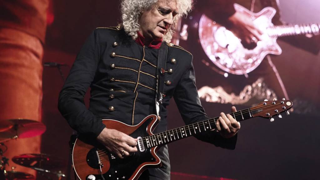 Queen-Gitarrist Brian May bei einem Auftritt im Jahr 2022. (Archivbild)