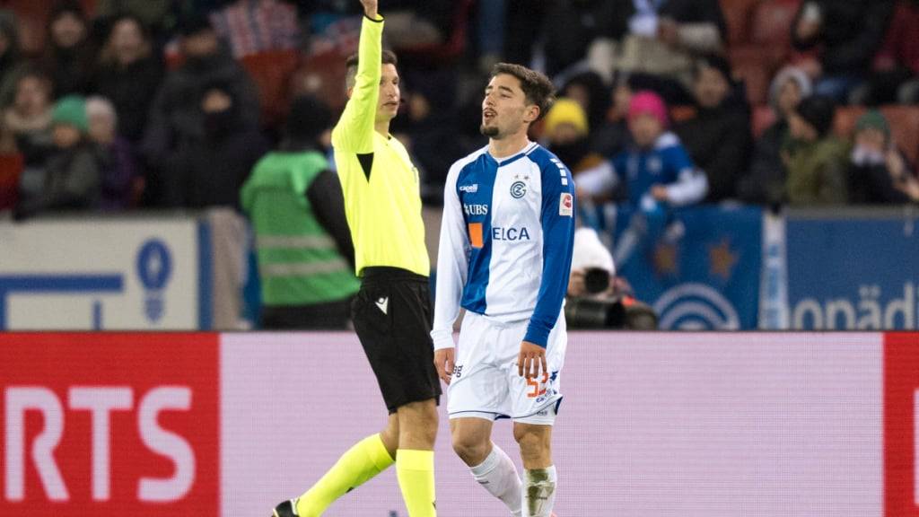 Zwei der drei von Schiedsrichter Luca Piccolo ausgesprochenen Platzverweise trafen die Grasshoppers