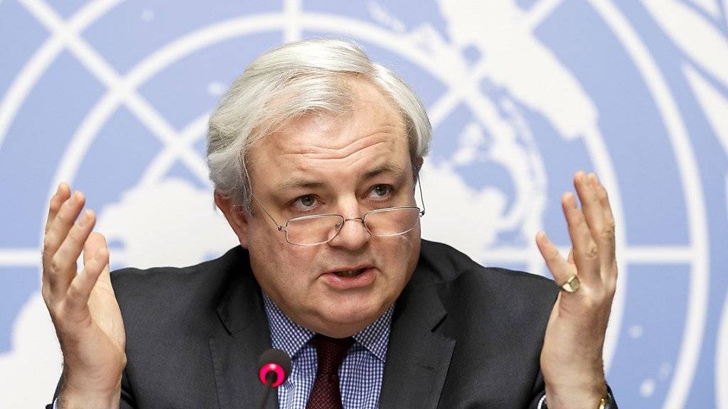 Der Leiter der UNO-Hilfseinsätze Stephen O'Brien fordert eine wöchentliche 48-stündige humanitäre Waffenruhe in Aleppo, um eine «mittelalterliche» Belagerung der Stadt zu verhindern.  (Archiv)