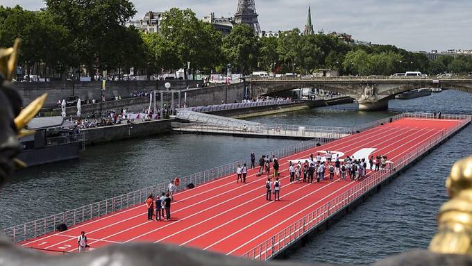 Paris wirbt mit schwimmender Leichtathletik-Bahn für Olympia 2024