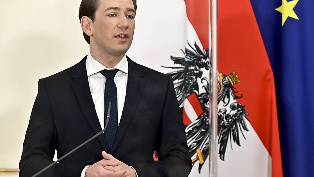 Österreichs Bundeskanzler Sebastian Kurz tritt in Wien auf. Foto: Herbert Neubauer/APA/dpa