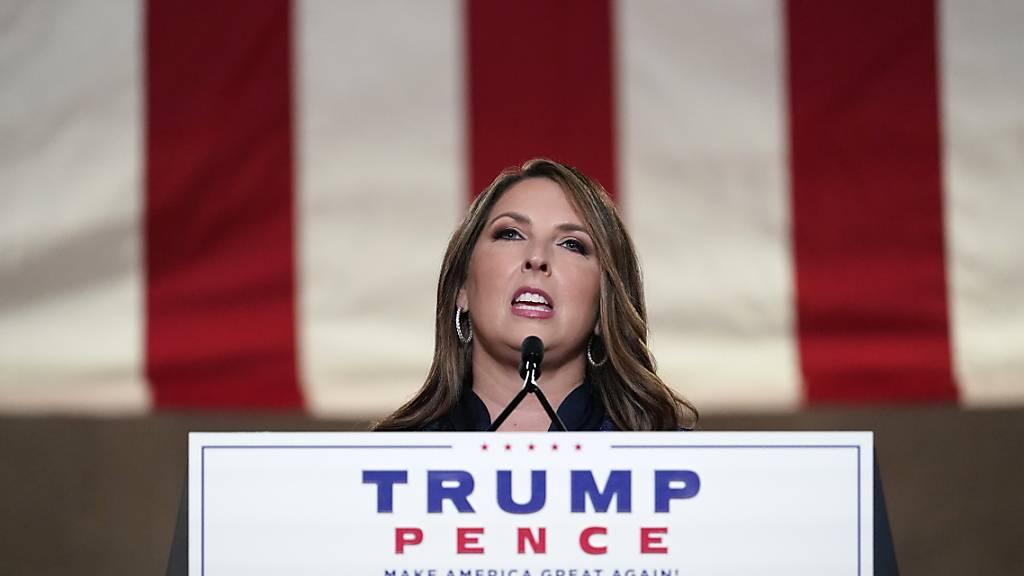ARCHIV - Ronna McDaniel, Vorsitzende der Republikanischen Partei, spricht während des Parteitags der Republikaner. Foto: Susan Walsh/AP/dpa