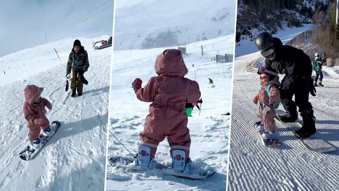 Dieses herzige Snowboard-Baby wird millionenfach geklickt