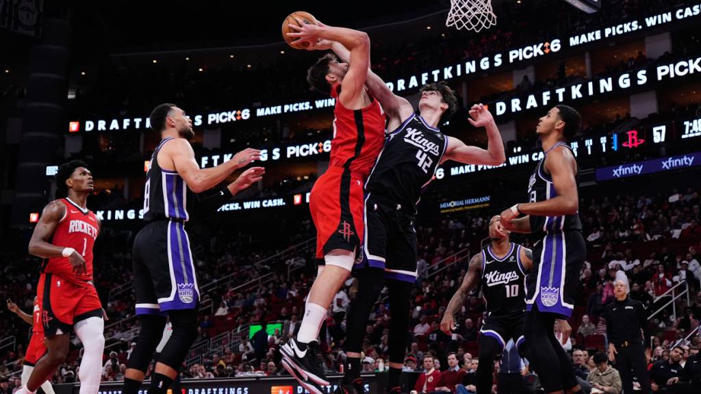 Die Houston Rockets, im Bild Alperen Sengun, boten gegen die Sacramento Kings Spektakel