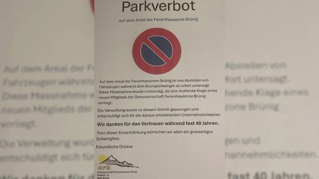 Ferienhaus-Eigentümer drohte mit Klage: Am Brünigschwinget fallen kurzfristig 300 Parkplätze weg