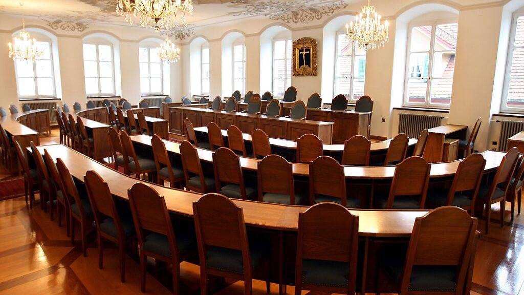 Im Kantonsratssaal im Rathaus Sarnen wird heute (Donnerstag) über das Budget diskutiert. (Archivbild)