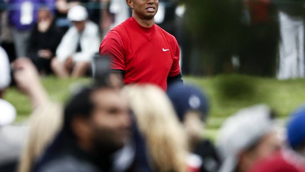 Obwohl er keine Chance auf den Sieg mehr hatte, zog Tiger Woods in der Schlussrunde das grösste Interesse der Fans auf sich