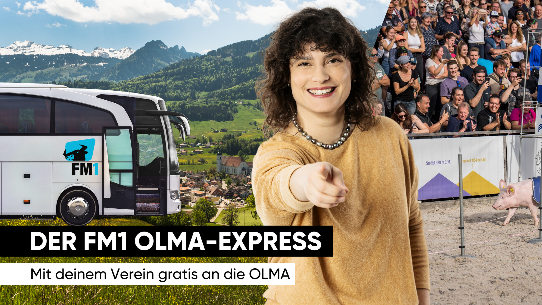 Der FM1 OLMA-Express bringt dich und deinen Verein an die OLMA