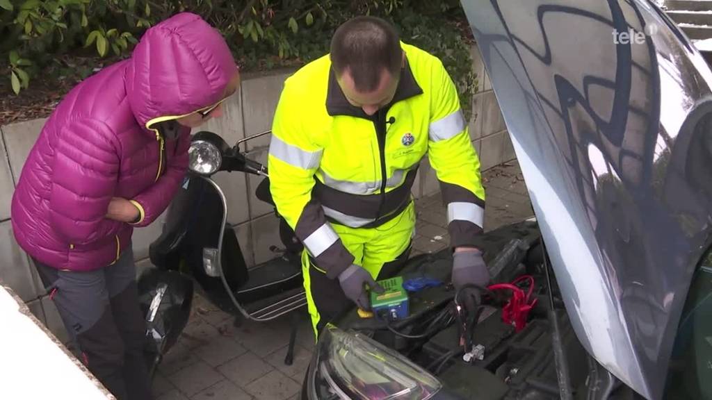 Kälte setzt den Autobatterien zu – auf Tour mit dem TCS