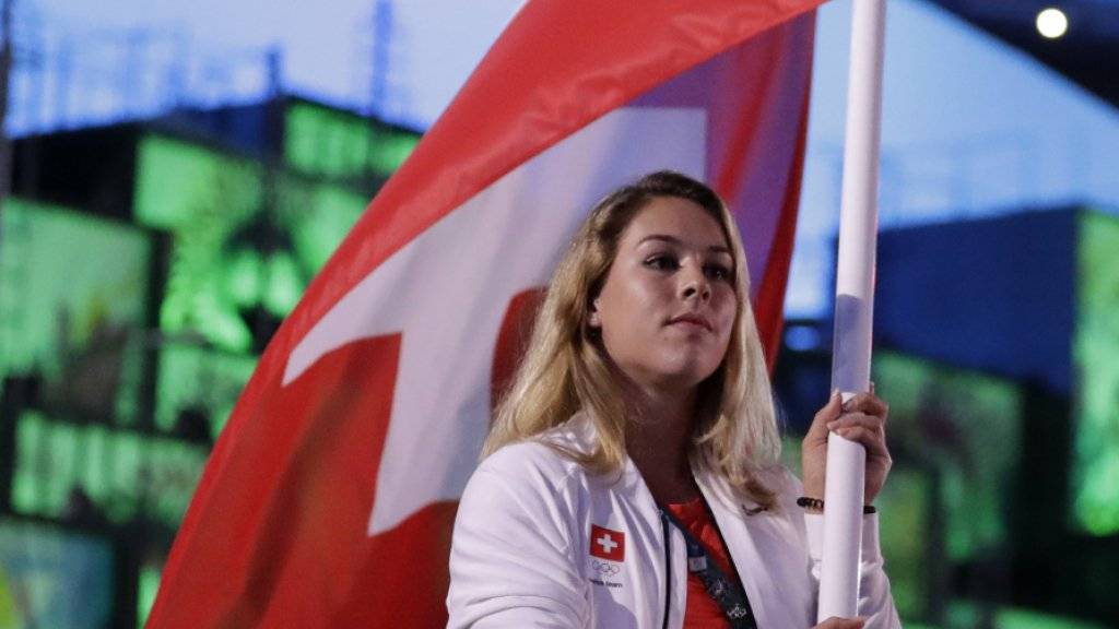 Die Schweizer Fahnenträgerin Giulia Steingruber hat heute ihren ersten Olympia-Einsatz in Rio de Janeiro
