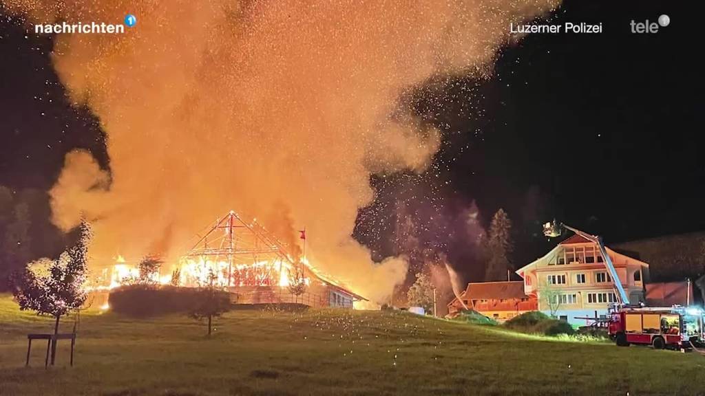 100 tote Schweine bei Scheunenbrand Wolhusen