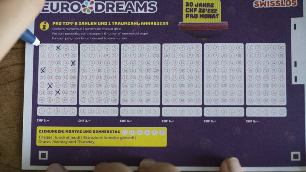 Jemand hat bei Eurodreams für fünf Jahre eine monatliche Rente von 2222 Franken gewonnen. (Symbolbild)