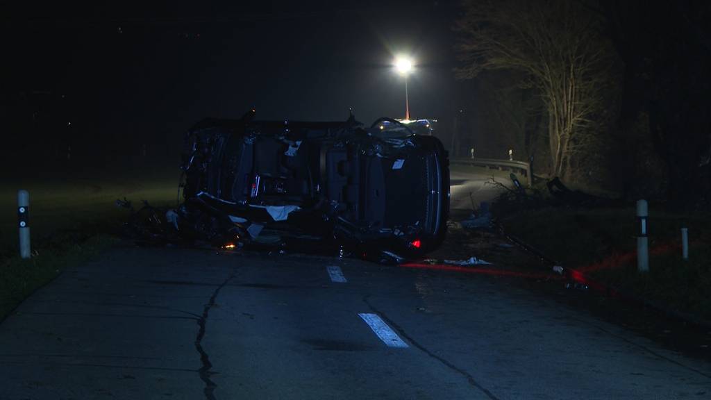 Rottenschwil: Autolenker nach Unfall in Fahrzeug eingeklemmt