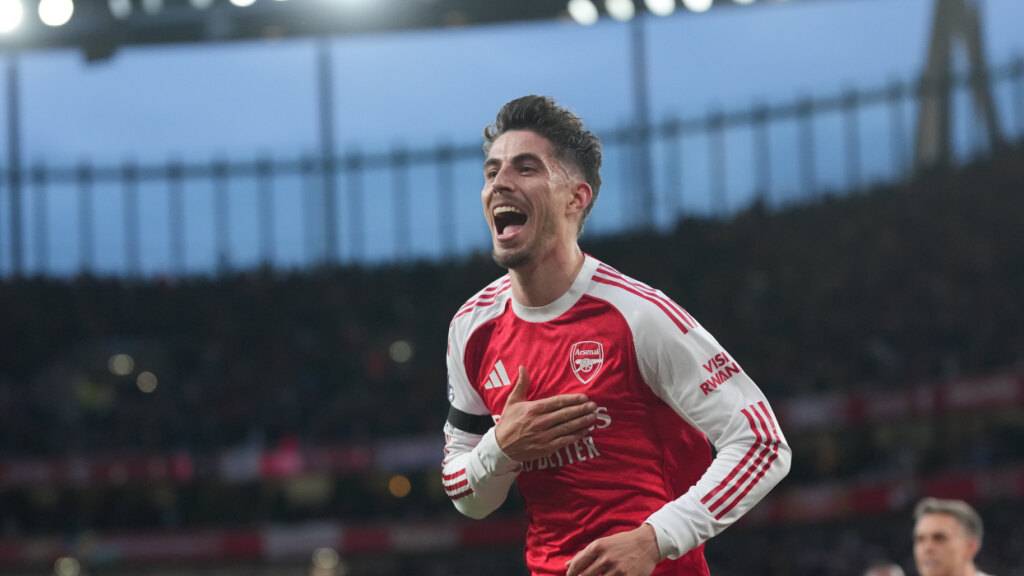 Er hat gut lachen: Dank dem Tor von Kai Havertz gewinnt Arsenal gegen Burnley 1:0 und bleibt auf Meisterkurs