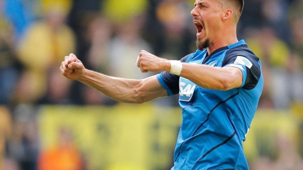 Sandro Wagner feiert einen Treffer für das Bundesliga-Überraschungsteam Hoffenheim und wird mit einem Nationalmannschafts-Aufgebot belohnt