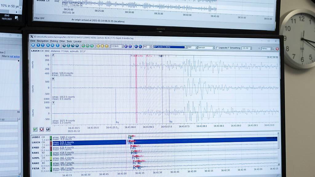 Laut dem Schweizerischen Erdbebendienst an der ETH Zürich werden von der Bevölkerung pro Jahr etwa 10 bis 20 Erdstösse mit Magnituden ab etwa 2,5 tatsächlich verspürt. (Archivbild)