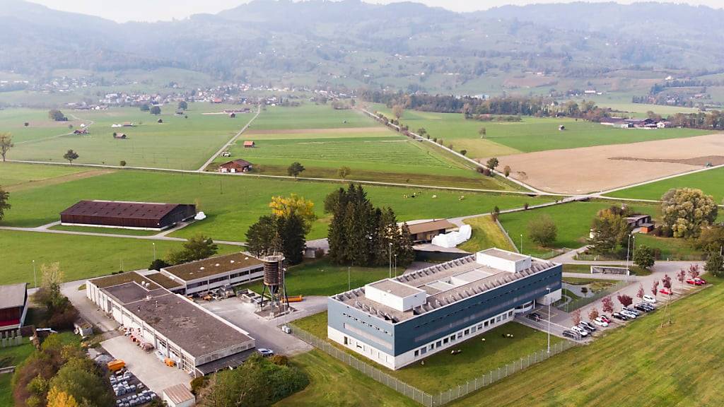 Blick auf das Regionalgefängnis Altstätten vor dem Start der Arbeiten für den Erweiterungsbau. (Archivbild)