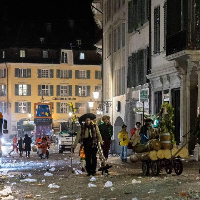 In Solothurn gibt es an der Fasnacht dreimal mehr Dreck als in Olten