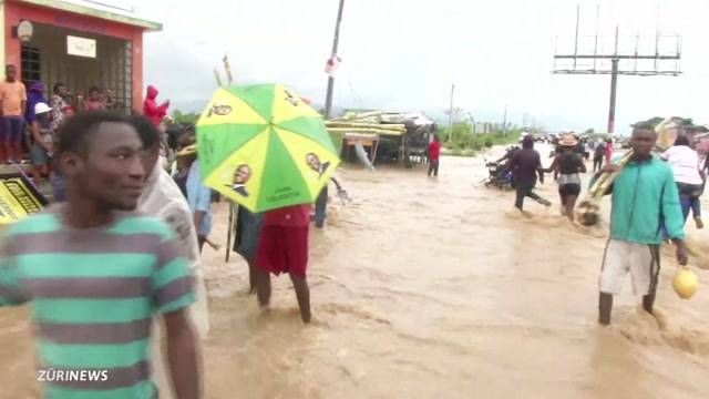 Bundesratsjet hilft Haiti