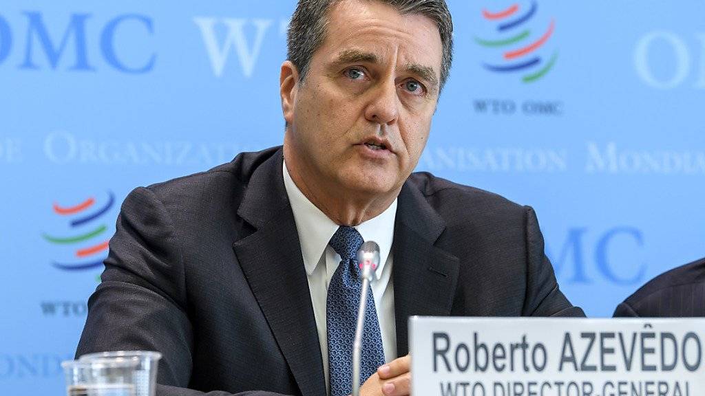 Der Chef der Welthandelsorganisation WTO, Roberto Azevêdo, wiederholt die Vorzüge des Welthandels stets von Neuem. (Archivbild)