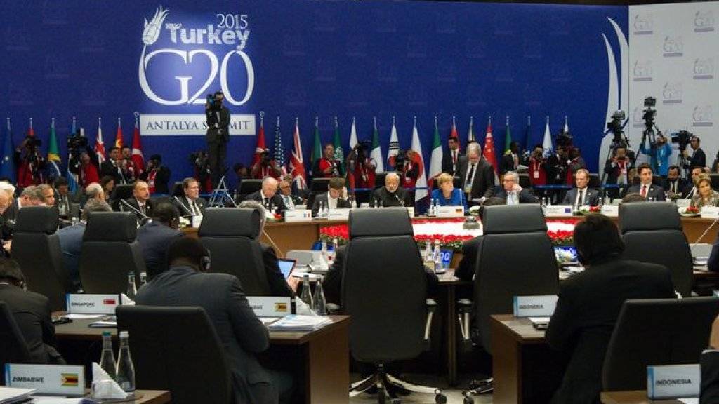 Mitglieder der G20 und Gäste beginnen im türkischen Belek mit der ersten Gipfelrunde.