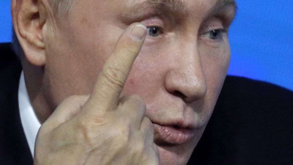 Der russische Präsident Wladimir Putin hat seine Jahrespressekonferenz für einen Rundumschlag gegen den Westen genutzt.