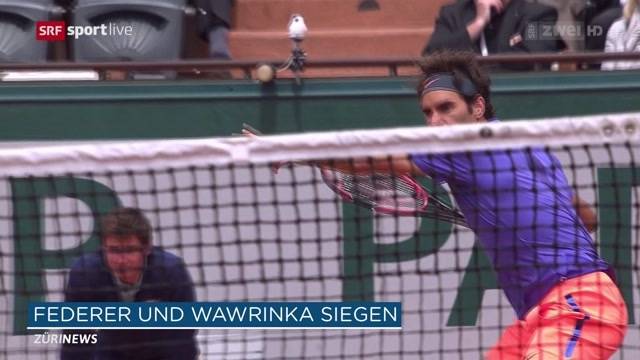 Federer und Wawrinka im Achtelfinale