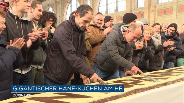 15-Meter-Space-Cake am Zürcher HB