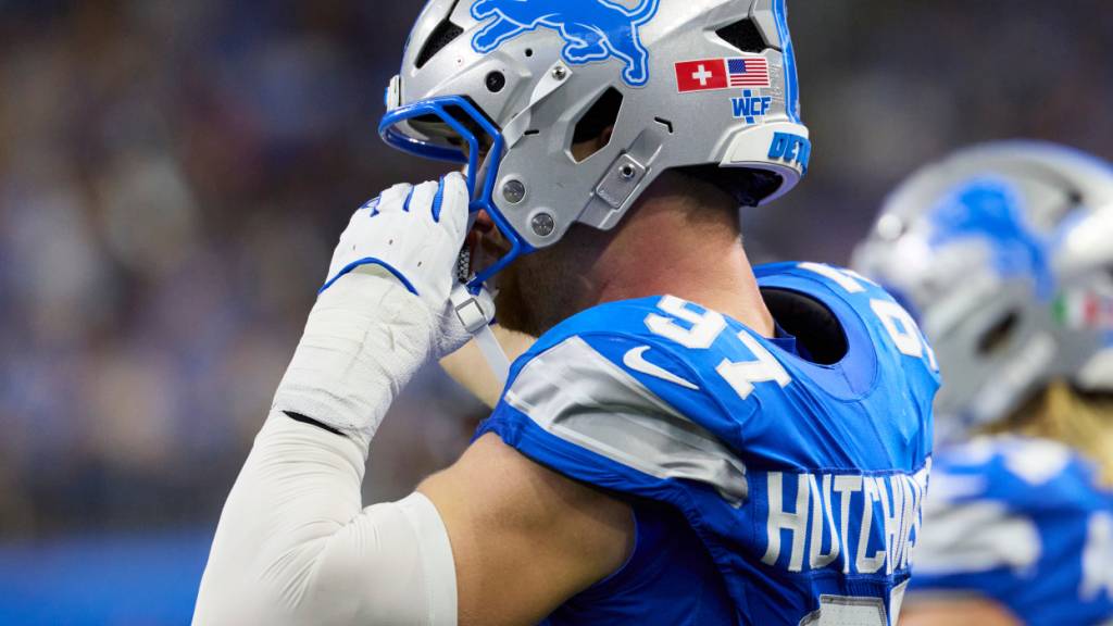 Aidan Hutchinson von den Detroit Lions sorgt dafür, dass auch die Schweiz in der NFL aufscheint
