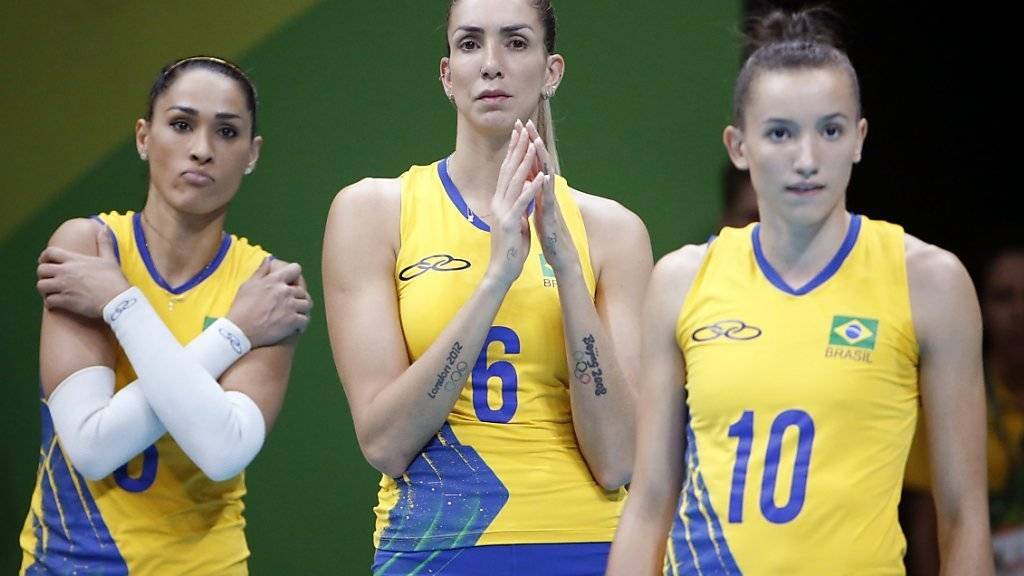 Brasiliens Volleyballerinnen verpassten beim Olympia-Heimturnier die Medaillenränge