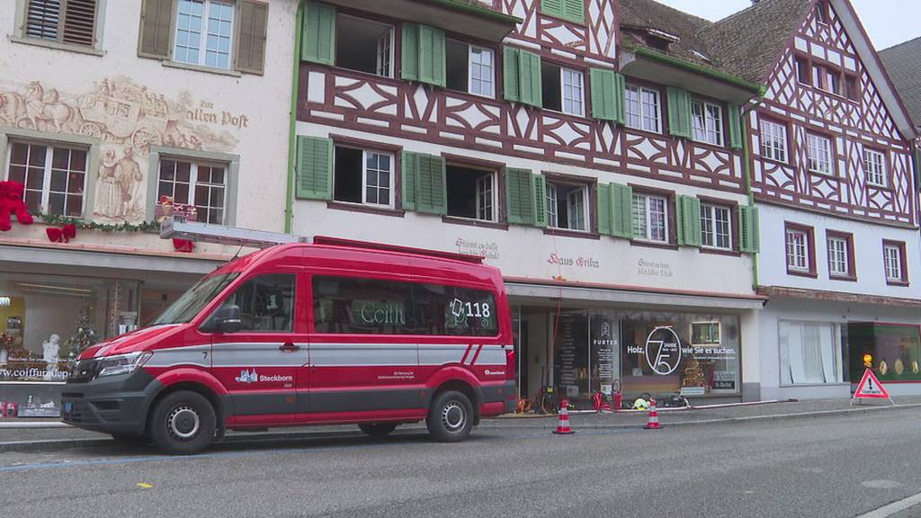 Drei Verletzte bei Brand in Steckborner Altstadt