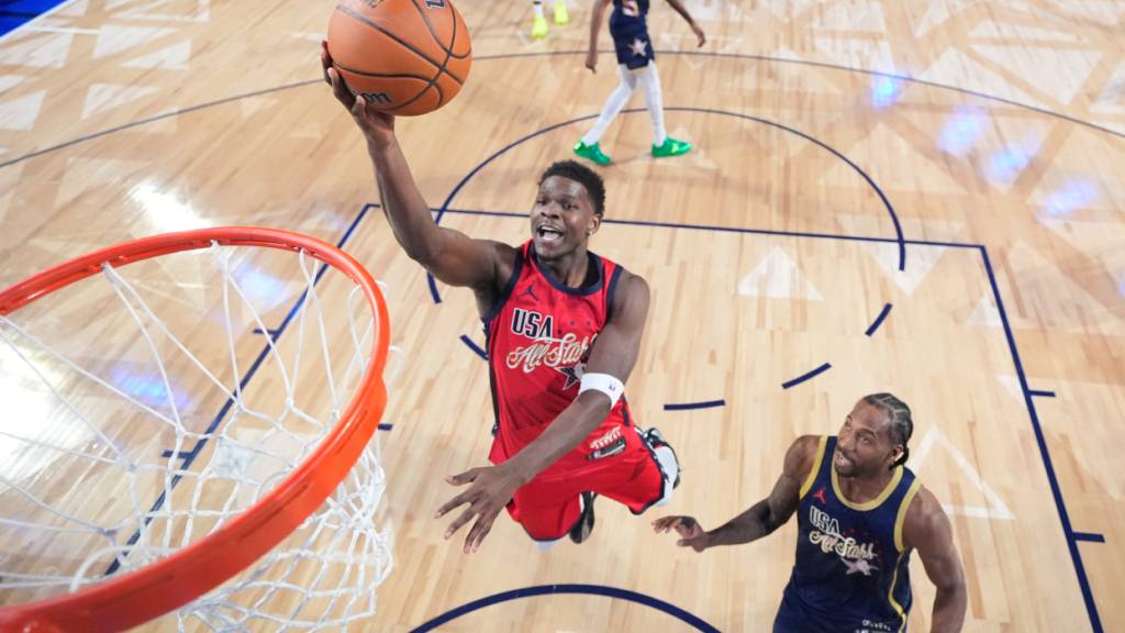 Anthony Edwards prägt das All-Star-Game: Der 24-Jährige von den Minnesota Timberwolves gewinnt mit den «Stars» nicht nur das erstmals im neuen Format ausgetragene Mini-Turnier, sondern wird auch als MVP ausgezeichnet