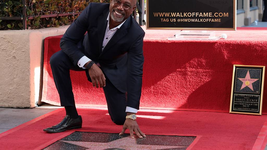 USSänger Darius Rucker mit HollywoodStern gefeiert Sunshine Radio