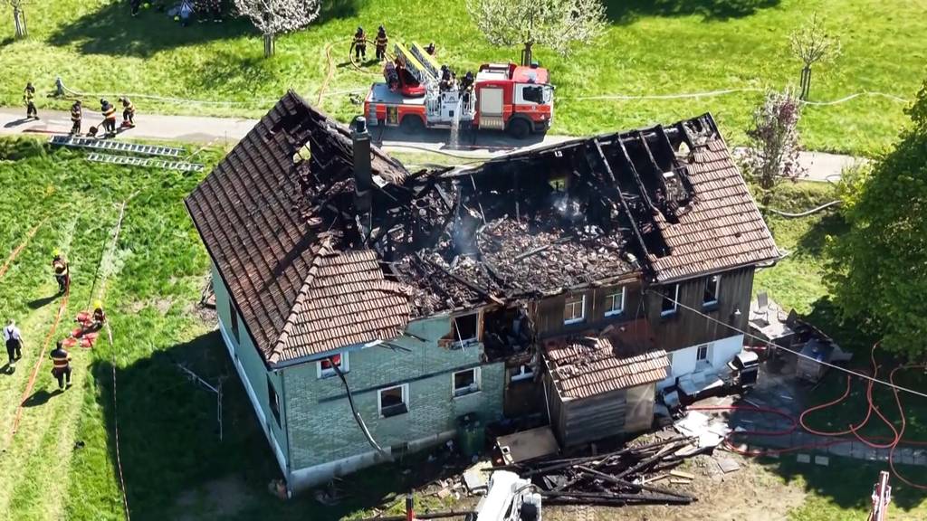 Haus in Kirchberg nach Brand nicht mehr bewohnbar