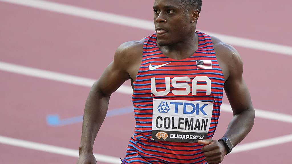 Starker Auftritt von 100-m-Sprinter Christian Coleman in China: In 9,83 Sekunden egalisiert er die Jahresweltbestmarke