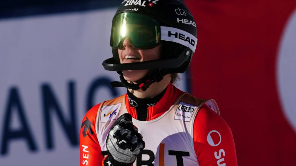 Camille Rast bei Shiffrins 103. Weltcupsieg Dritte