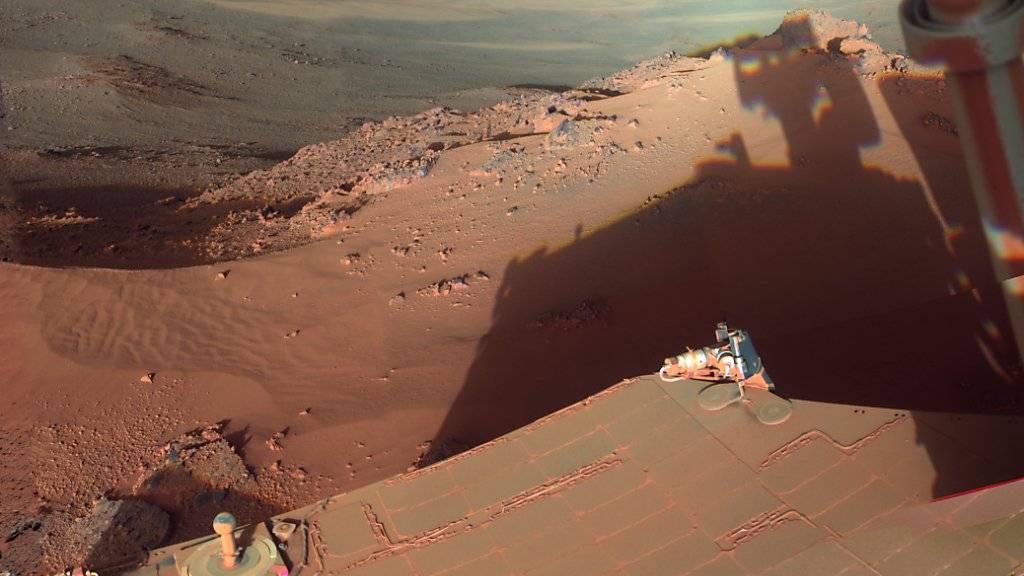 Muss seine Entdeckungsfahrten auf dem Mars vorerst pausieren: das Erkundungsfahrzeug «Opportunity». (Archivbild)