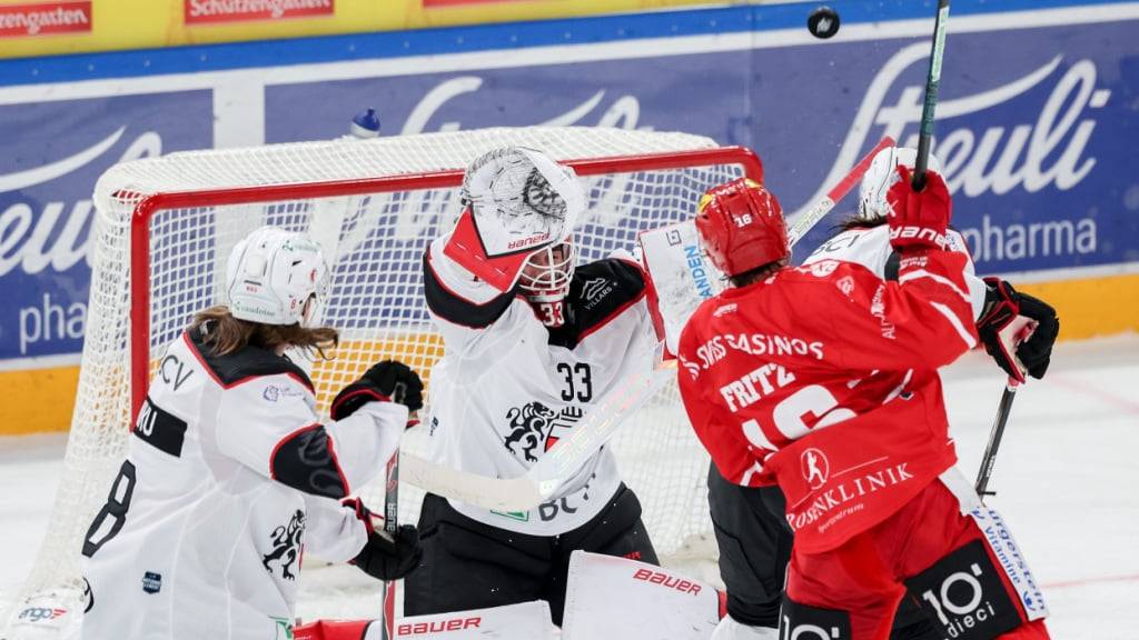 Absolutes Bollwerk: Lausanne mit Goalie Kevin Pasche hat nun in drei Spielen in Folge keinen Treffer kassiert