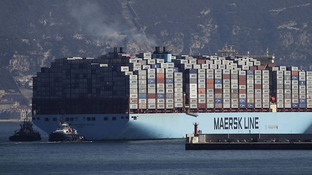 Die weltweit führende Reederei Maersk ist auf Rekordfahrt. Die Dänen haben im dritten Quartal dank der grossen Nachfrage so viel Geld verdient wie noch nie in einem einzigen Quartal.(Archivbild)
