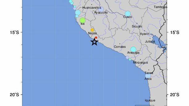 Das Erdbeben erschütterte die peruanische Küste.