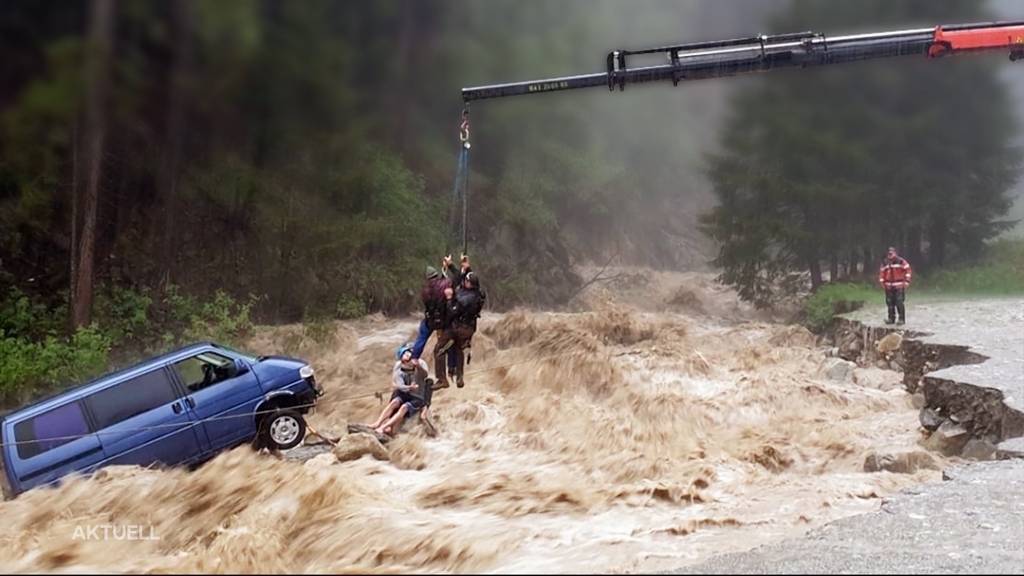 Splügen (GR): Spektakuläre Rettungsaktion