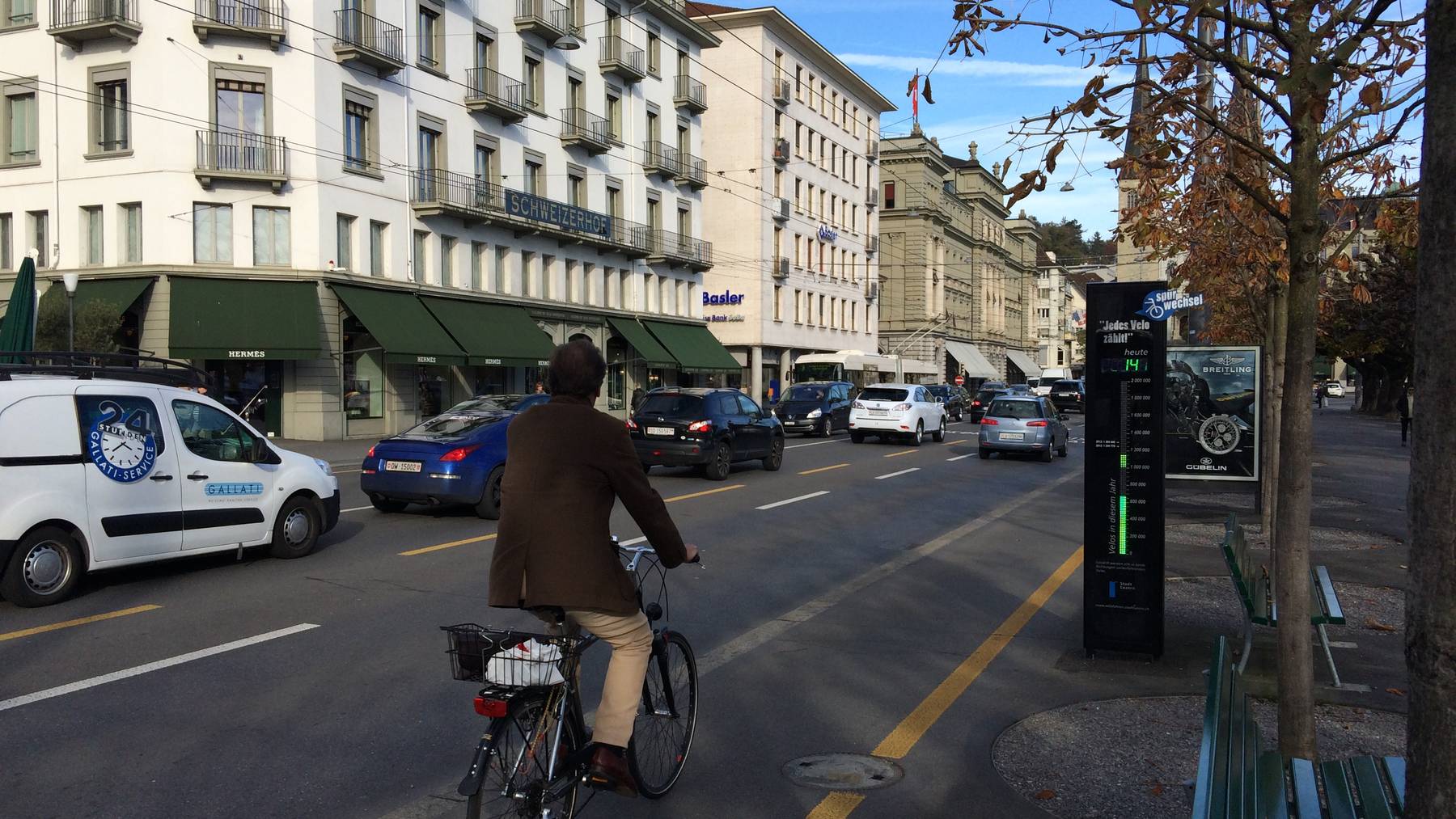 Über 50 Velofahrer in der Stadt Luzern gebüsst