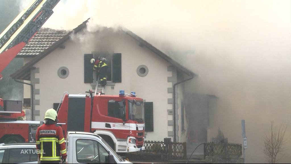 Murgenthal: Brand in einem Einfamilienhaus