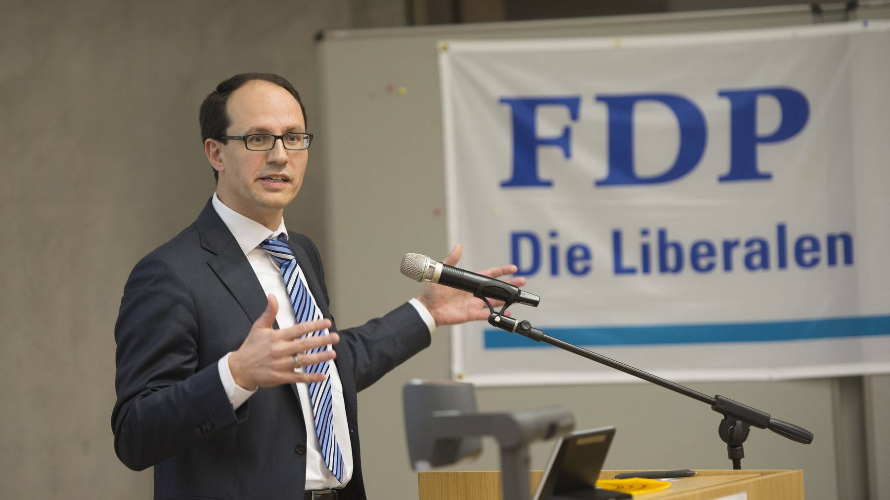 Die FDP will ihren Sitz mit Marc Mächler verteidigen.