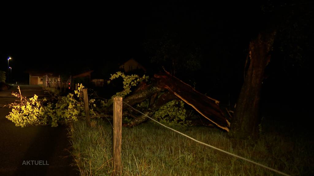 Das Unwetter trieb sein Unwesen im Wasseramt