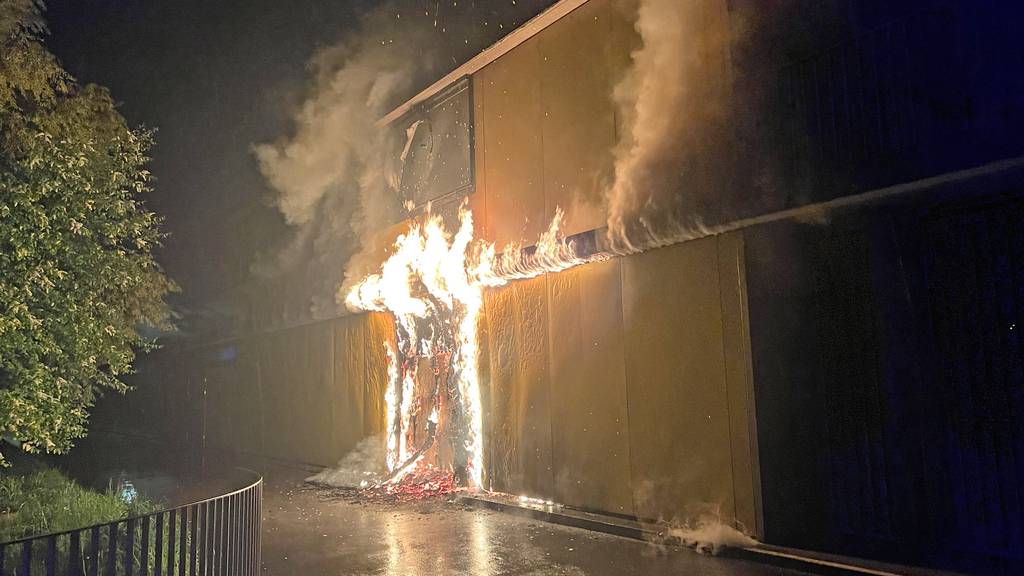 Sportanlage Seefeld in Horw hat gebrannt: Brandstiftung vermutet