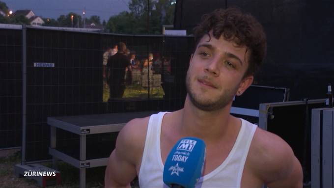 Lampenfieber: Luca Hänni kommt beim ersten Konzert nach Corona ins Schwitzen