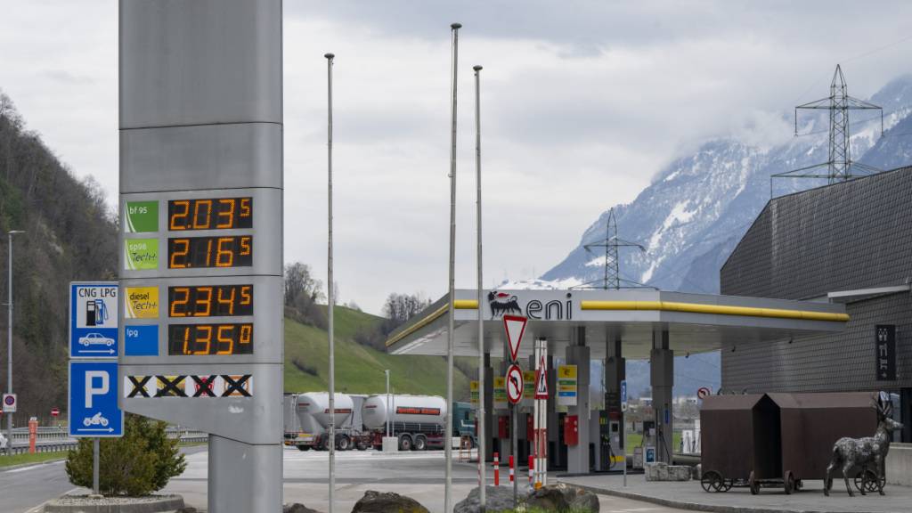 Eine Eni-Tankstelle an der Autobahnraststätte Erstfeld auf der A2. (Archivbild)
