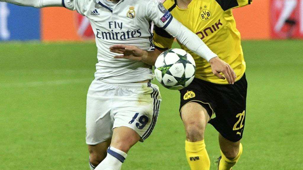 Das Duell zwischen Borussia Dortmund (Christian Pulisic, rechts) und Real Madrid (Luka Modric) war höchst umkämpft und ebenso unterhaltsam